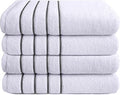 Dorlion Towels 4 Pack White Bath Towel Set - Soft 100% Turkish Cotton