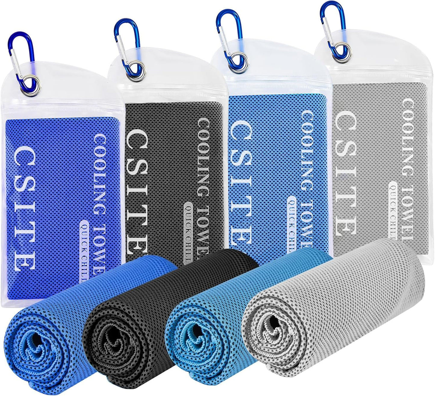 Stay Refreshed Anytime, Anywhere with 4-Pack Cooling Towels