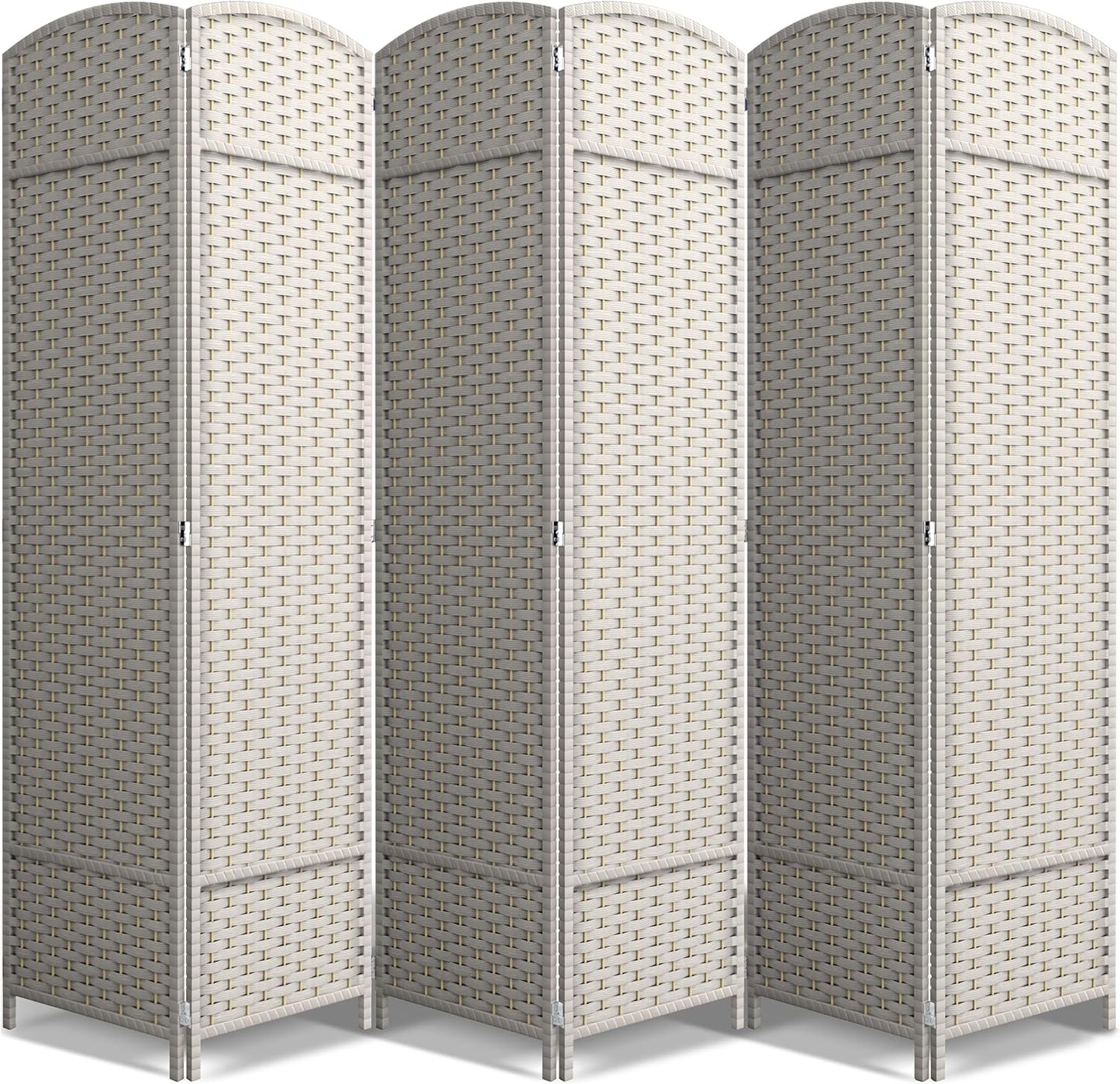 Sorbus 6 Panel Room Divider - Stylish Privacy Screen Solution