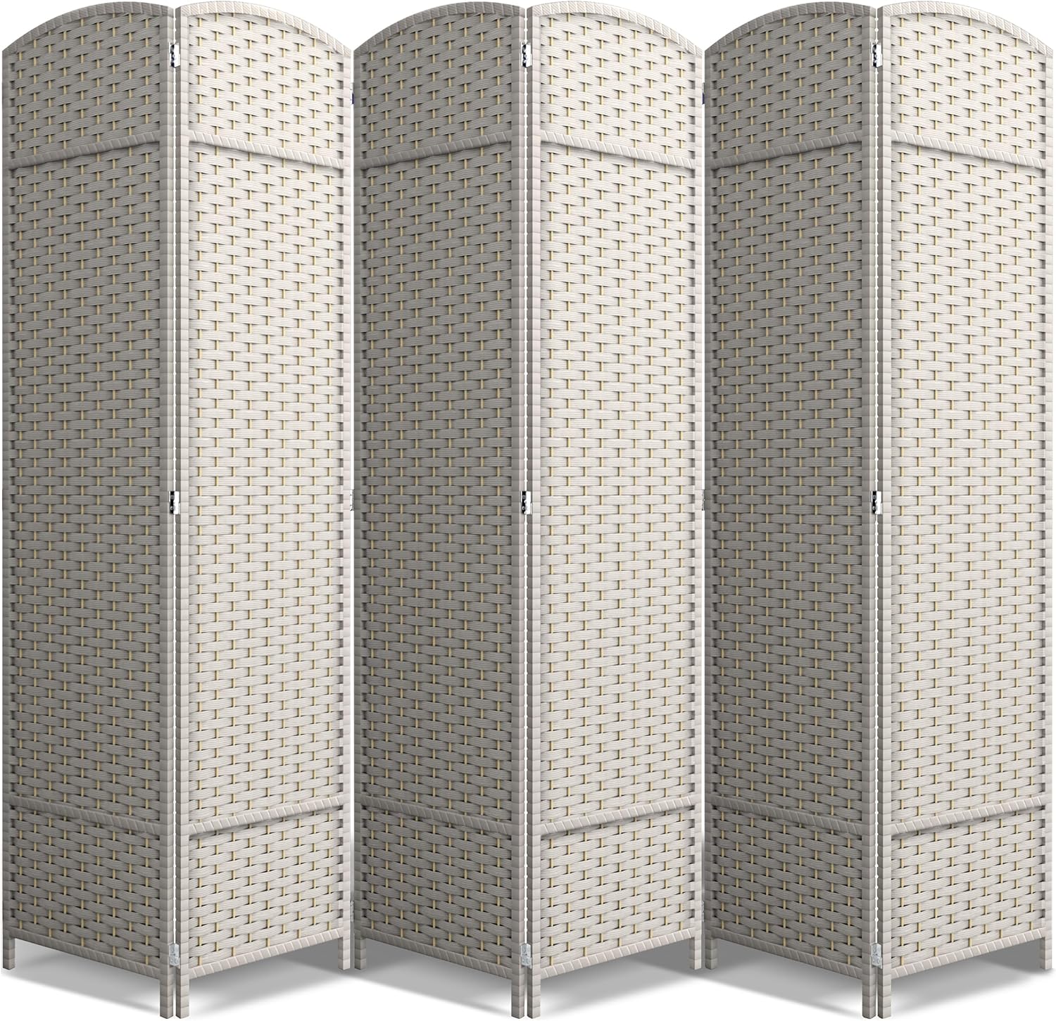 Sorbus 6 Panel Room Divider - Stylish Privacy Screen Solution