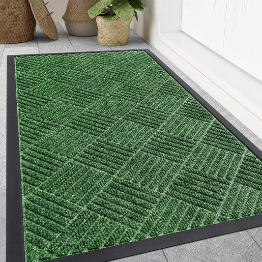 Smiry Heavy Duty Outdoor Indoor Natural Rubber Doormat 47x32
