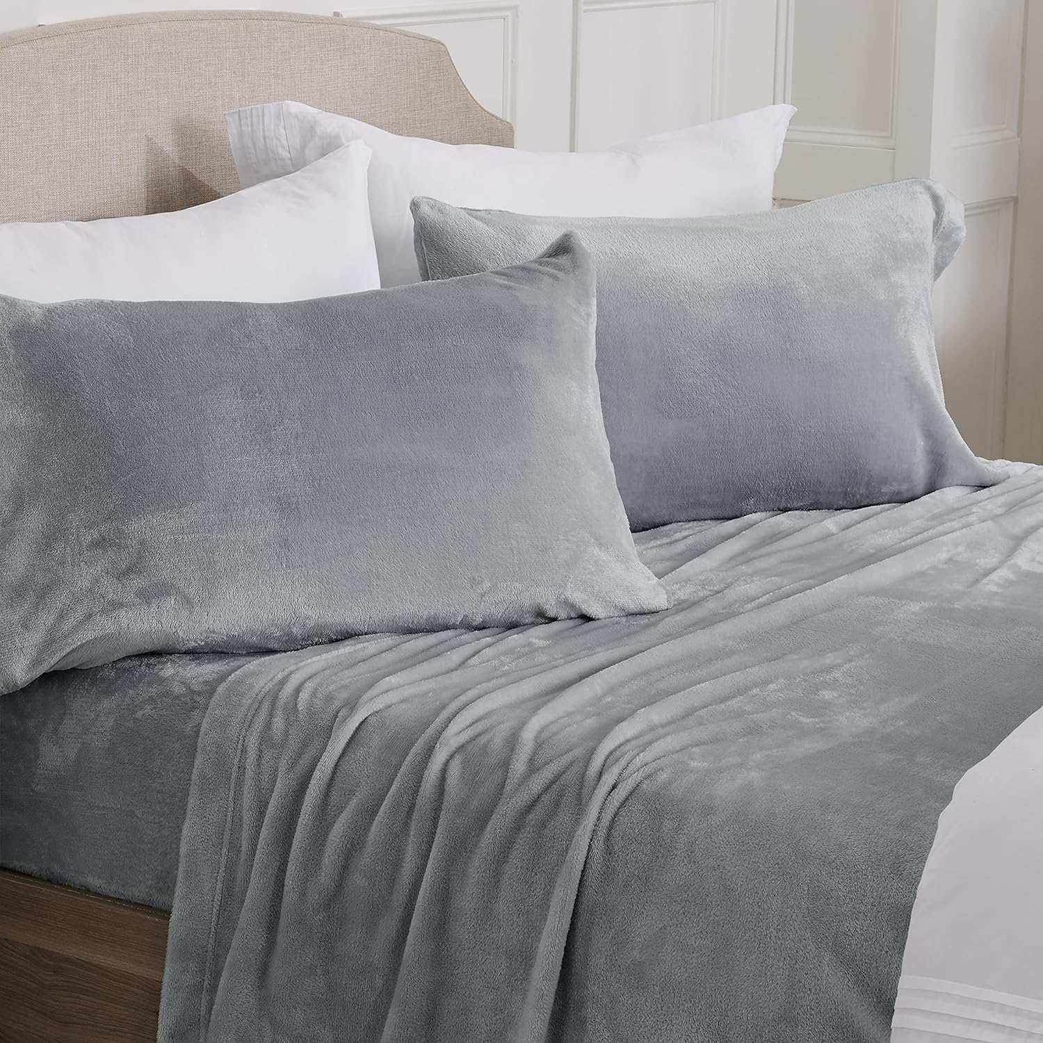 Ultra Soft Micro Fleece Sheets Set for Twin Size Comfort