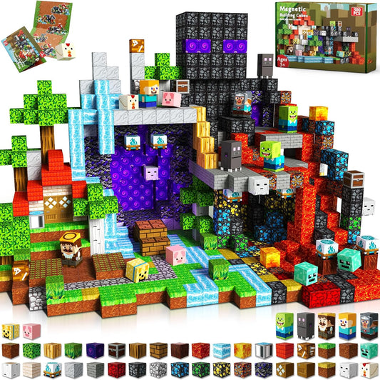 300 PCS Magnetic Blocks for Kids - Fun STEM Building Toys