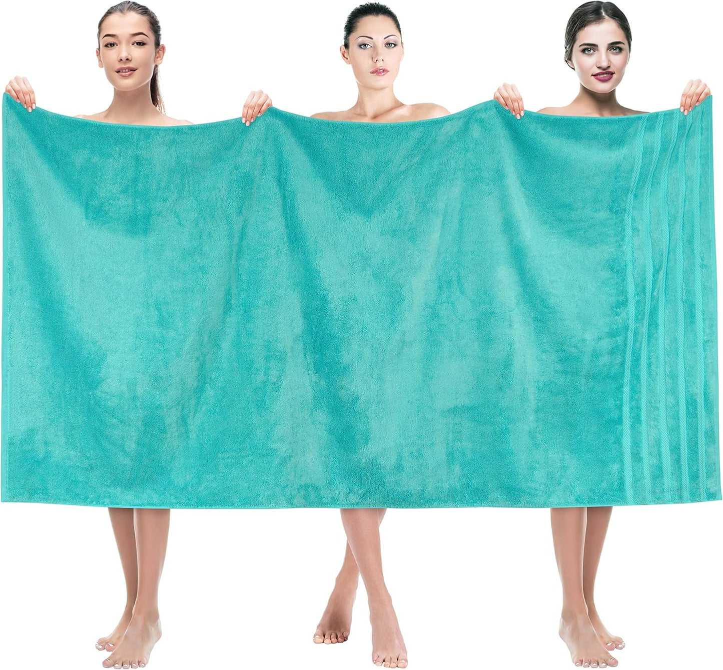 Oversized Luxury Bath Towels 35x70 in 100% Cotton Turkish Style