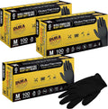 Dura-Gold Heavy Duty Black Nitrile Disposable Gloves, 6 Mil - Strong