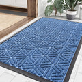 Smiry Heavy Duty Natural Rubber Doormat for Entryways 36x24 in