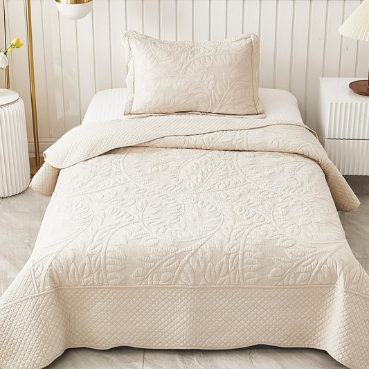 MarCielo 3-Piece Cotton Oversized Bedspread for Cozy Comfort