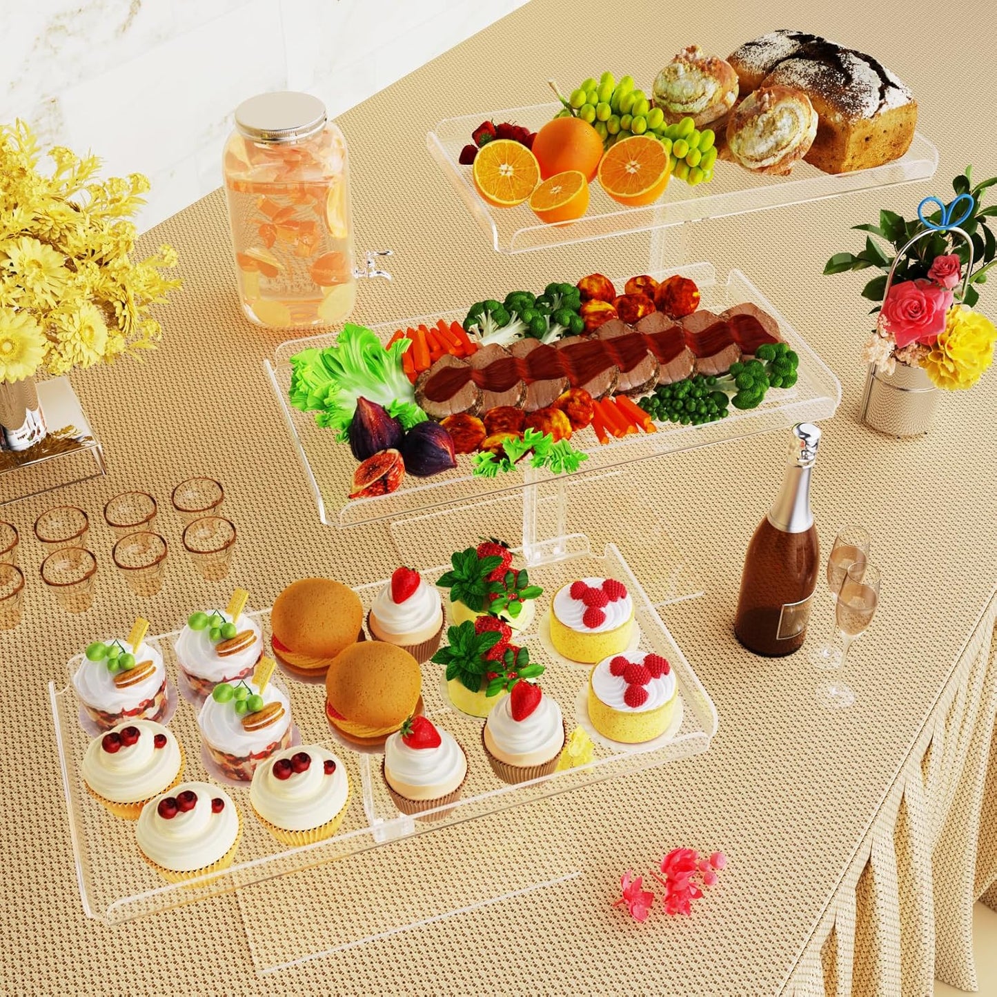 Acrylic Tiered Dessert Cupcake Stand for Any Celebration
