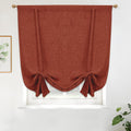 DriftAway Linen Blackout Tie Up Curtain 45in x 63in - Thermal Shade