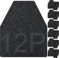 Urinal Mats for Men Bathroom 12PCS Dark Gray - Non-Slip, Water