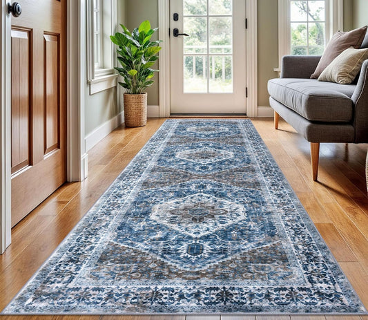 KOZYFLY Long Runners for Hallways - Stylish 3x10 Ft Rug