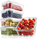 30oz Glass Food Storage Set 10-Piece - Stackable Meal Prep