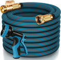 50 ft Garden Hose - Ultra Lightweight, No Kink, 10-Pattern Nozzle