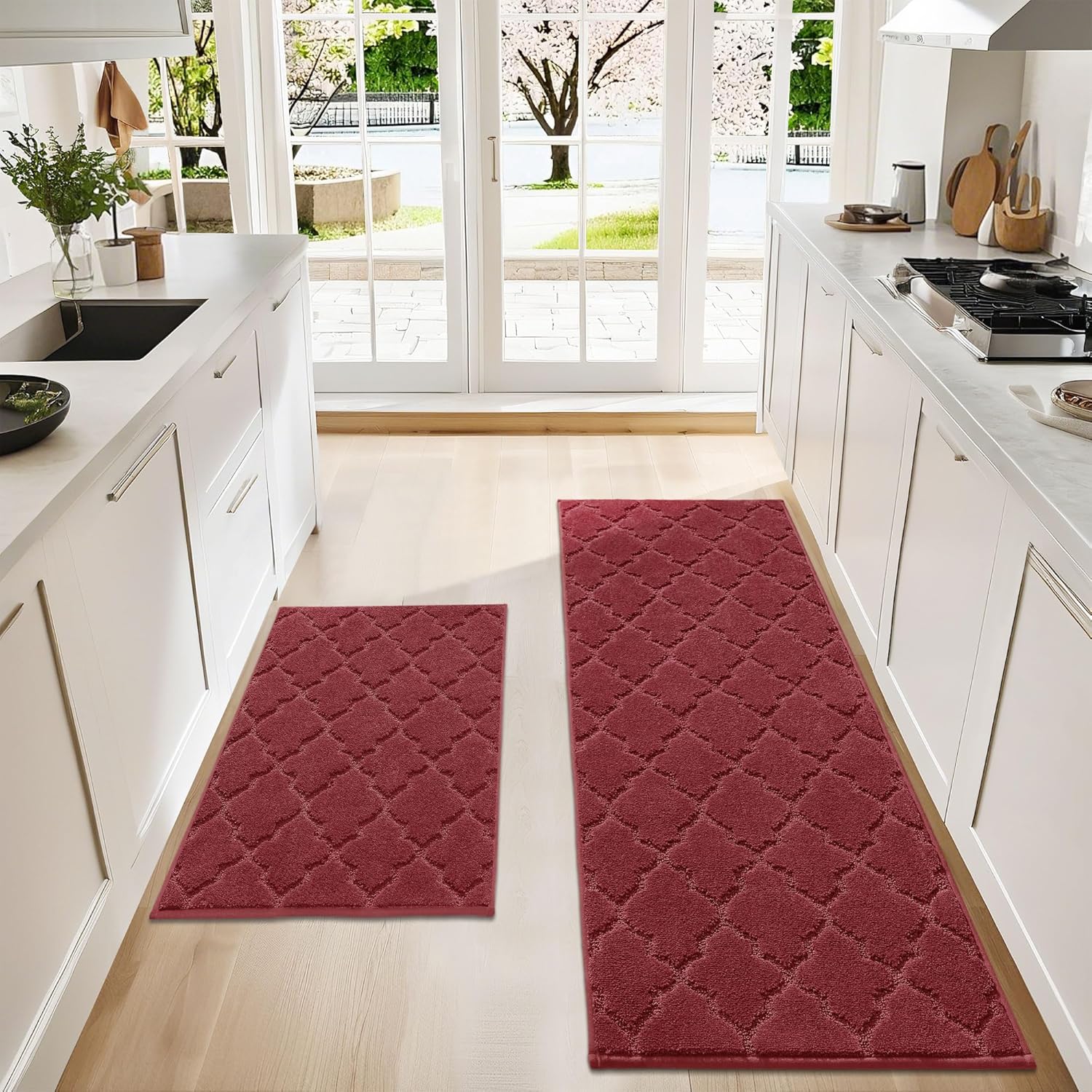 COSY HOMEER Soft Kitchen Rugs for Absorbent Non-Skid Mats
