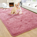 Fluffy 5x8 Blush Shag Rug for Bedroom Girls - Thick, Soft Comfort