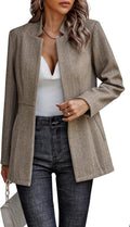 CCTOO Women's Casual Open Front Blazer Coat - Versatile Office Trench
