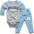 Wes and Willy Infant Long Sleeve College Sports Fan Bodysuit Set