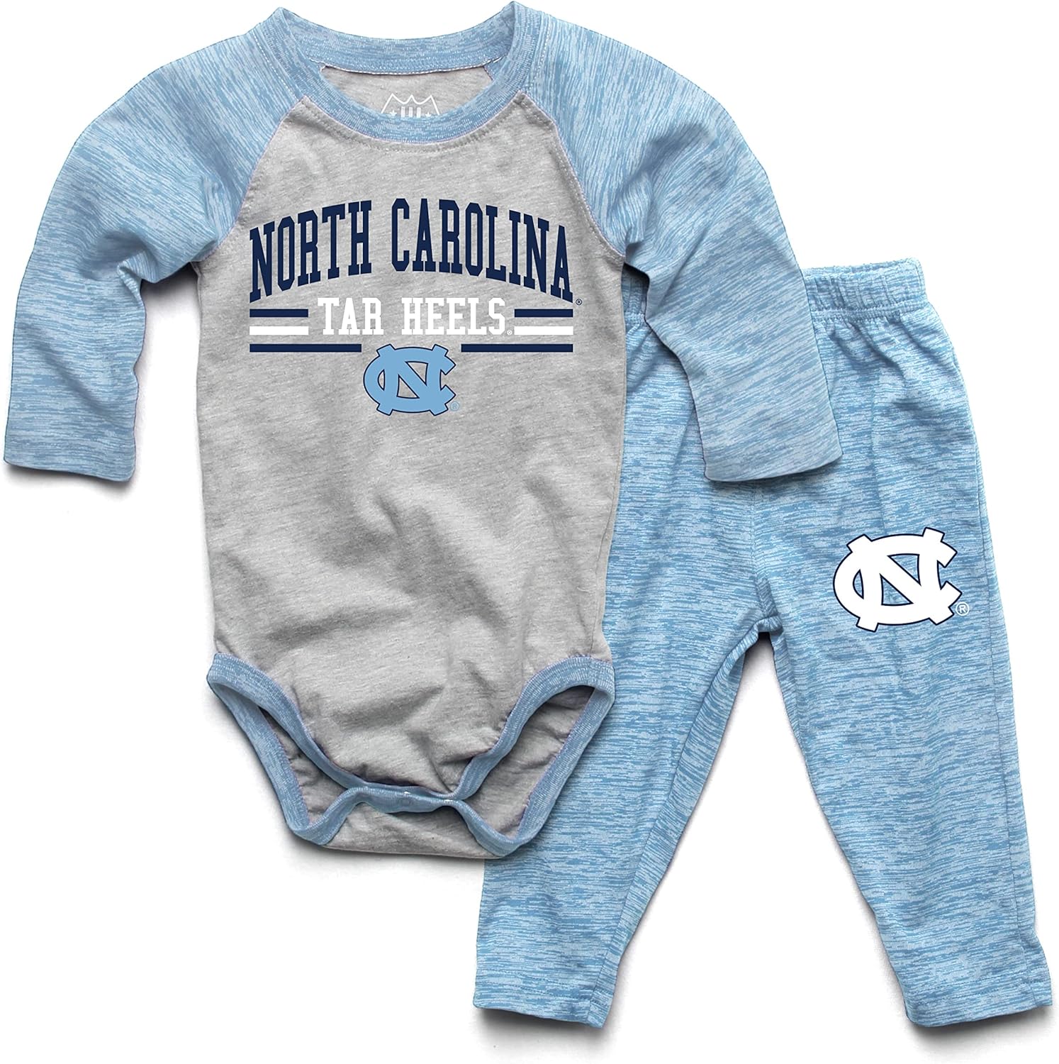 Wes and Willy Baby College Sports Fan Long Sleeve One Piece Set