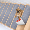 Non-Slip Carpet Stair Treads for Safety - 15 Pack Light Gray