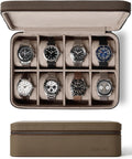 TAWBURY Luxury 8-Slot Watch Case - Stylish Compact Storage