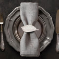 Gold Napkin Rings Leaf Design Set of 12 - Elegant Table Accent