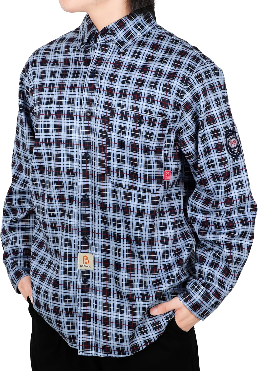 BOCOMAL FR Shirts Flame Resistant NFPA2112/CAT2 for Safety
