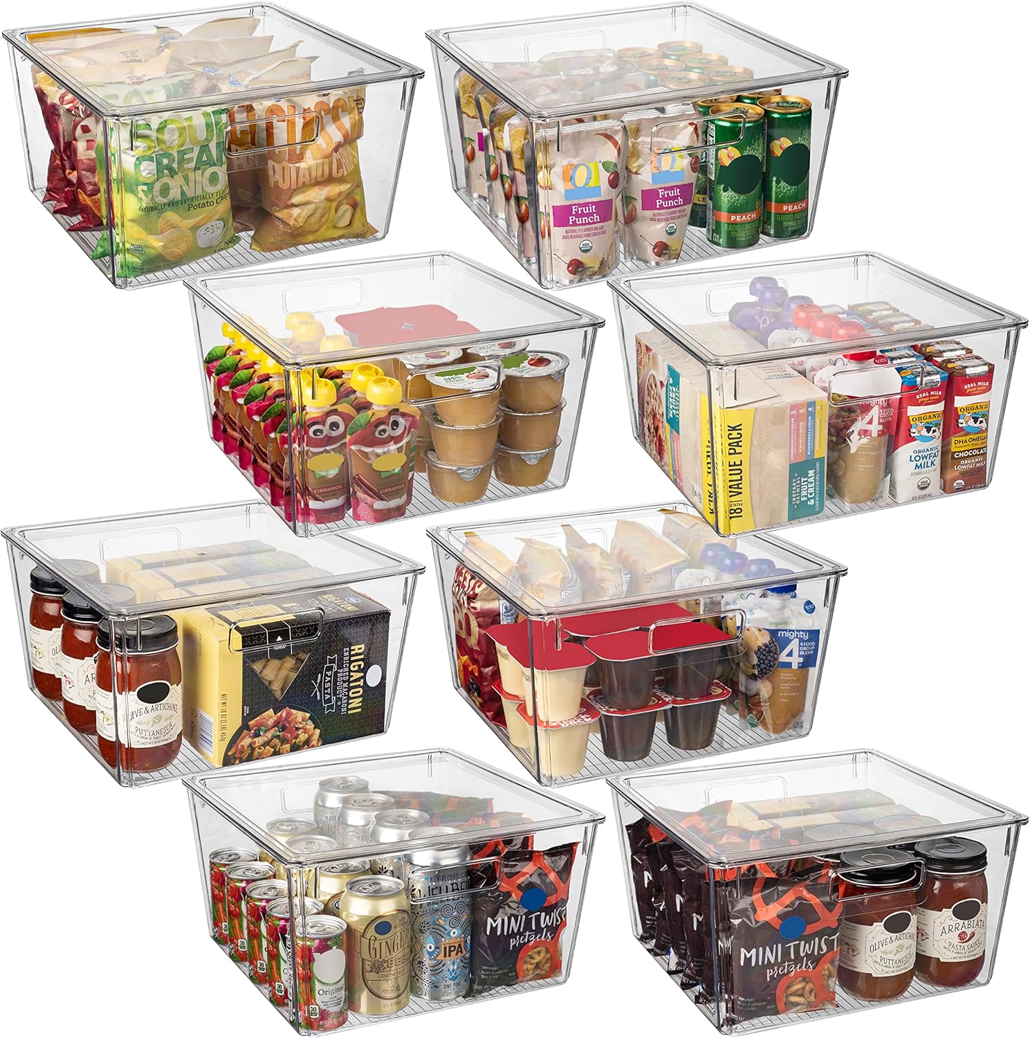 ClearSpace Plastic Storage Bins with Lids XL for Kitchen