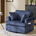Swivel Accent Chair with 2 Removable Pillows - Oversized 39in Reading