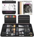 HIFORNY 126 PCS Drawing Kit Sketching Pencil Set - Complete Art Kit