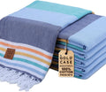 Gold CASE Turkish Beach Towel Set of 6 - 100% Cotton