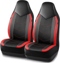 PIC AUTO Leather Car Seat Covers with Carbon Fiber Design