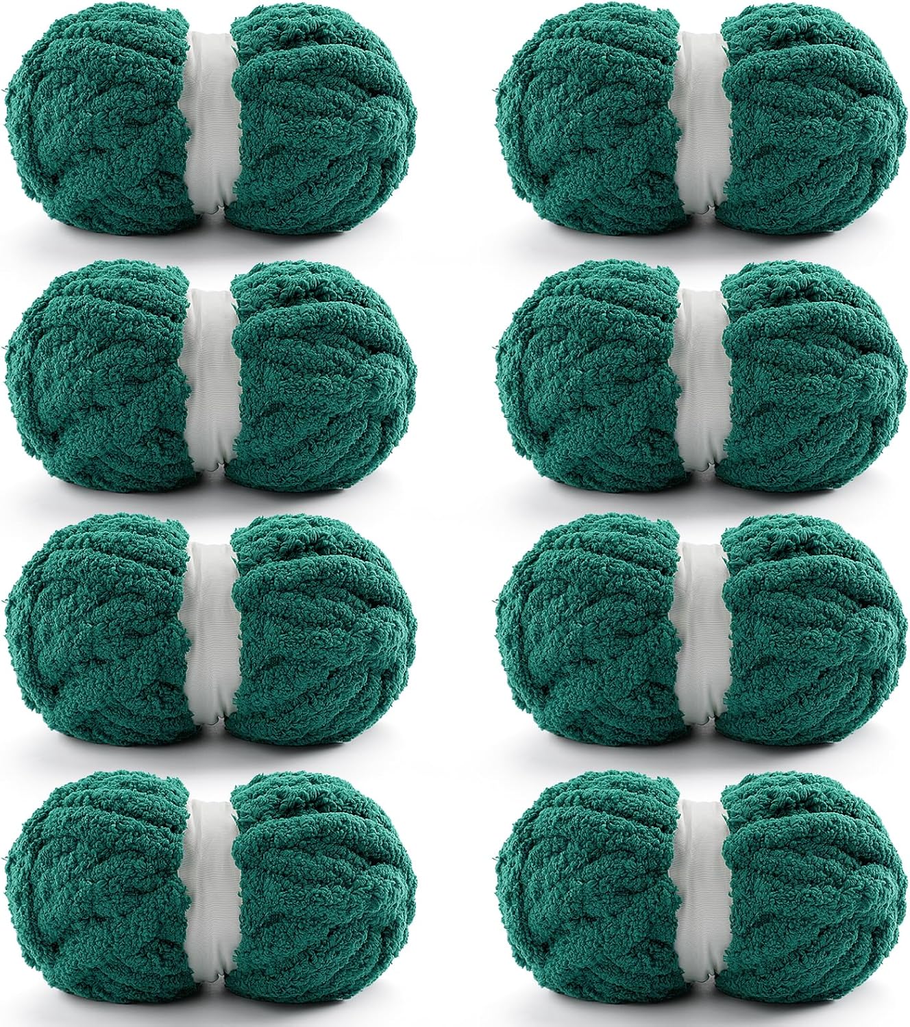 8 Pack Chunky Yarn for Crocheting, Soft Thick Chenille Yarn