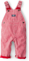 Baby Boys World's Best Overalls - Striped Adjustable Fit