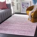 Adirondack Area Rug 6 ft x 9 ft Cream & Purple - Modern Ombre