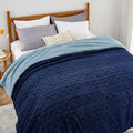 Bedsure Gentlesoft Sherpa Queen Size Blanket - Cozy Reversible Comfort