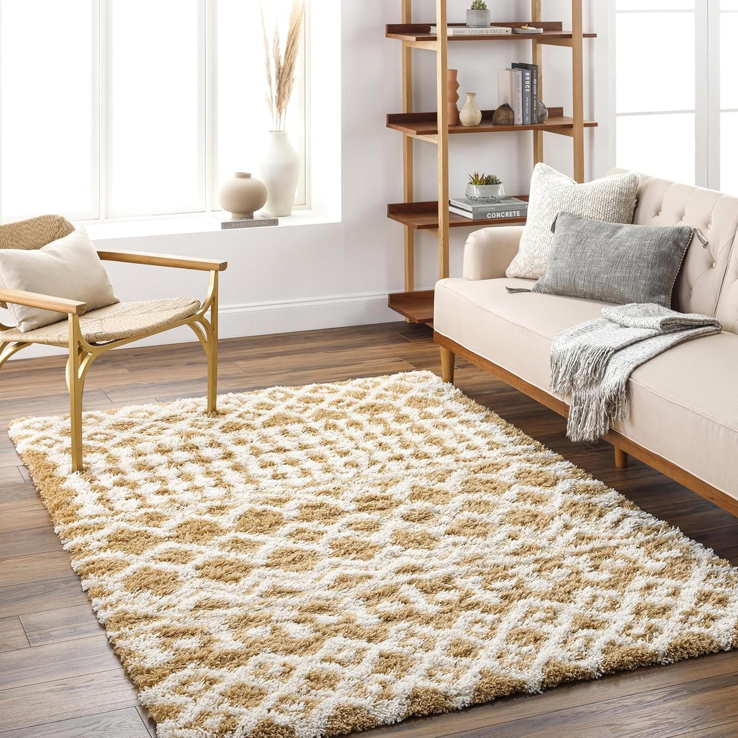 Livabliss Hapsburg Moroccan Shag Area Rug for Cozy Spaces