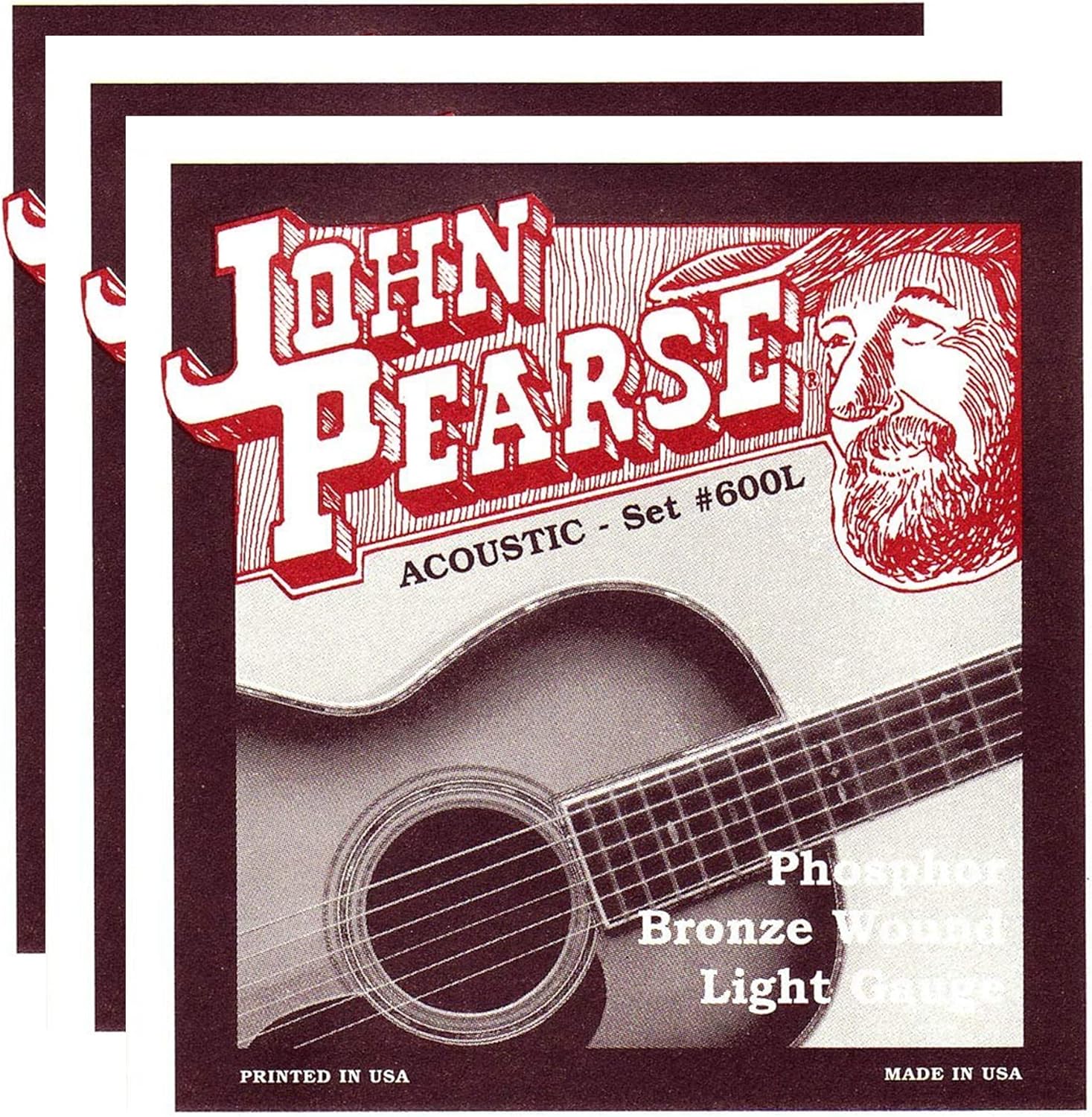 Vibrant Tone: John Pearse Phosphor Bronze 3 Pack