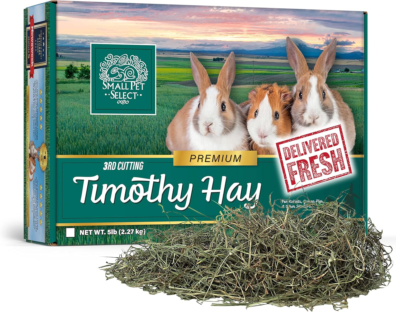 Super Soft Timothy Hay for Picky Eaters - 5 LB Box