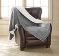 Silky Waterproof Throw 70x90 in - Soft Reversible Furniture Protector