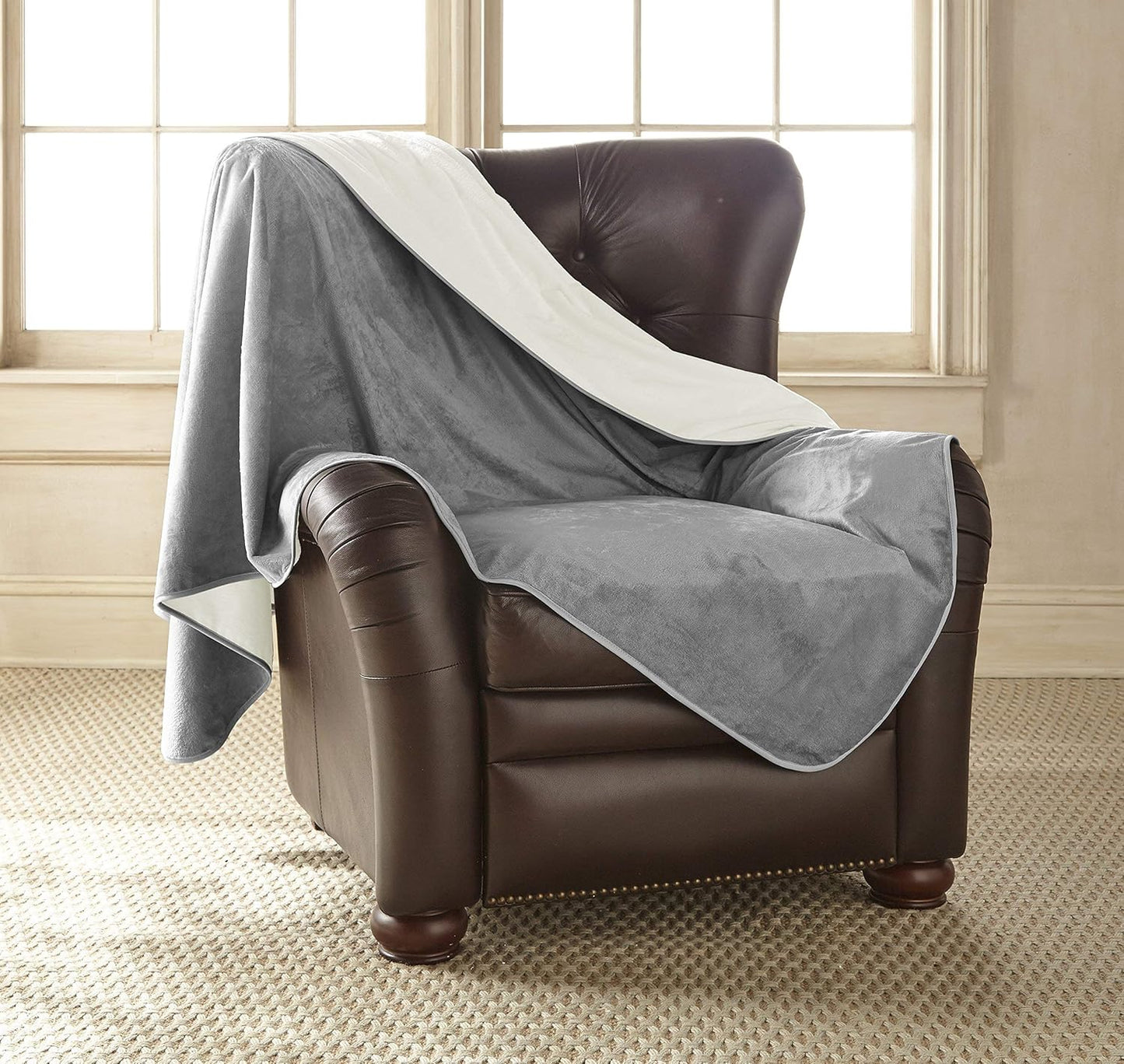 Mambe Silky Waterproof Throw for Pets and Furniture Protection