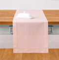 Solino Home Pink Table Runner 14 x 108 in - Handcrafted Holiday Linen