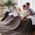 Bedsure GentleSoft Sherpa Fleece Cal King Blanket - Thick Warm Throw