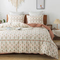 HoneiLife King Duvet Cover Set - 100% Cotton Wildflower Comforter
