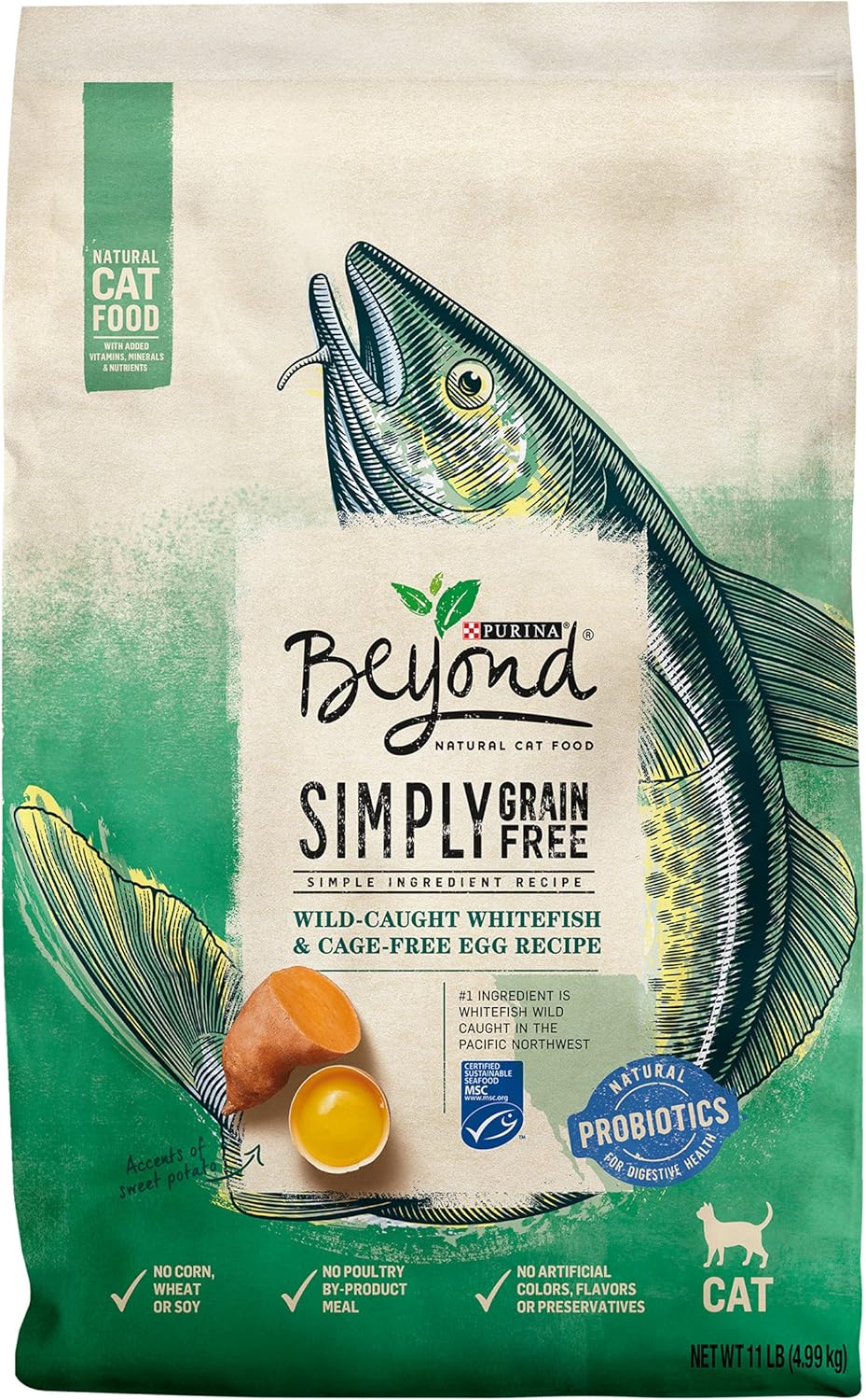 Purina Beyond Natural Grain Free Dry Cat Food with Whitefish