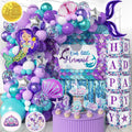Little Mermaid Birthday Decorations Kit - All-in-1 Undersea Party Set