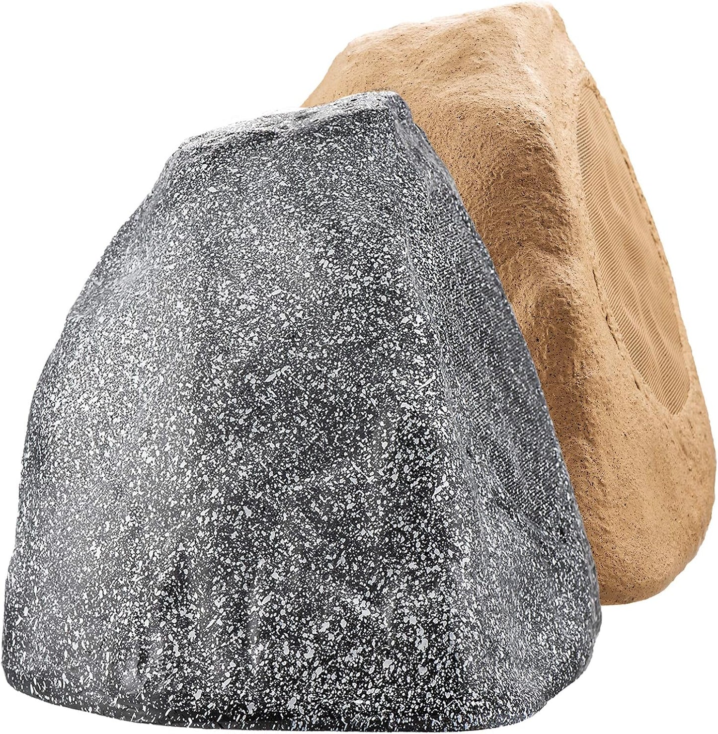 OSD Audio 8in Grey Outdoor Rock Speaker for Your Garden