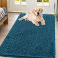 Smiry Dog Door Mat for Muddy Paws 47x32 - Absorbent Chenille Entryway