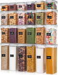 Airtight Food Storage Containers 24pc Set - Pantry Organization
