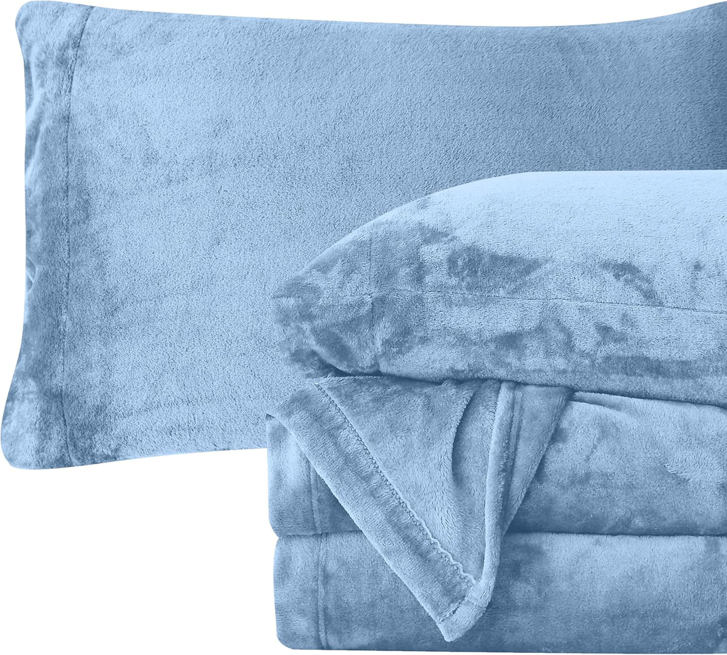 Luxuriously Soft Velvet Flannel Sheet Set for Cozy Comfort