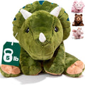 Brease Weighted Stuffed Animal - Green Dinosaur Comfort